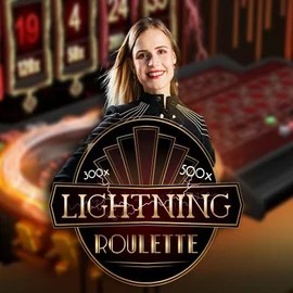 Lightning Roulette logo by Evolution Great Slots Casino