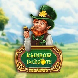 Rainbow Jackpots Megaways slot logo by Red Tiger Gaming at Great Slots Casino