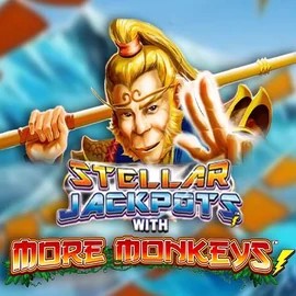 Stellar Jackpots with More Monkeys logo – Jackpots by Lightning Box Game at Great Slots Casino
