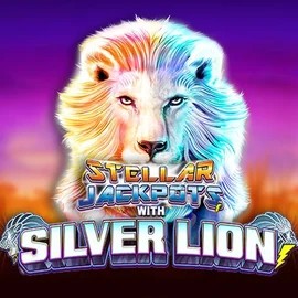 Stellar Jackpots with Silver Lion logo – Jackpots by Lightning Box Game at Great Slots Casino
